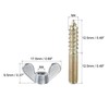 uxcell 20pcs M4x25mm Hanger Bolt, 10pcs M4 Wing Nuts for