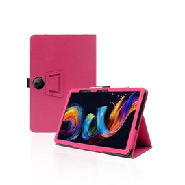 for TCL NXTPAPER 11 Plus 11.5 Inch Android Tablet Case,Folding Stand Protective Cover with Pencil Holder and Wrist Strap,Full Protection, Premium PU, Scratch Resistant(Rose Red)