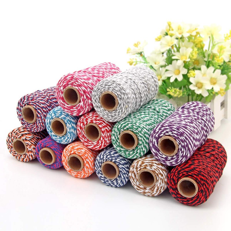 YZSFIRM Cotton Twine String Bakers Rope: 2 Roll Twines for