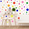 148 Pieces Rainbow Polka Dot Wall Decals Set Peel and