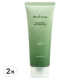 Herbloom Green Papain Soft Peeling Gel, 2 packs, 120g / 허블룸 그린 파파인 소프트 필링젤, 2개, 120g