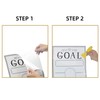 Goal Setting Fundrasing Thermometer - 48"x12" Dry Erase Self-Adhesive Goal