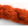 (Orange) - 100g Recycled Sari Silk Yarn Hand-spun Orange Soft