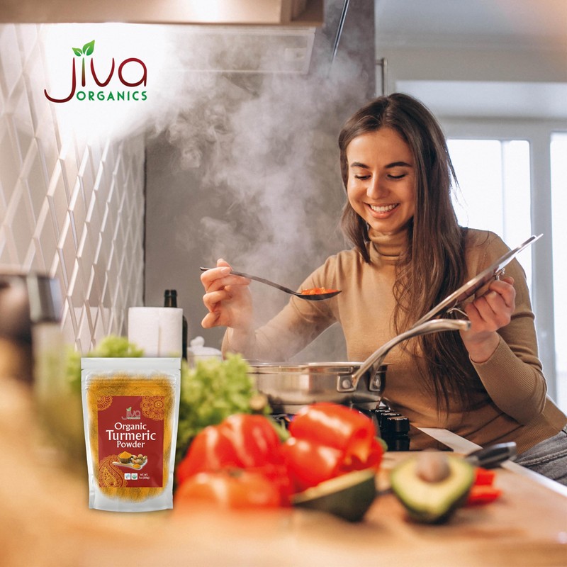 Jiva Organic Turmeric Powder 7 oz - Packaged in Resealable