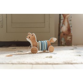 Little Dutch Forest Friends 7257 FSC Wooden Pull Along Animal Fox