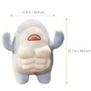 Toyvian 40cm Plush Stuffed Shark Doll 3D Plush Muscular Shark