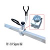 BroCraft Aluminum Rail Mount Rod Holder/Pontoon Boat Square Rail Mount