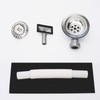 ZINGKING Kitchen Sink Drain with Overflow 114mm Stainless Steel Kitchen