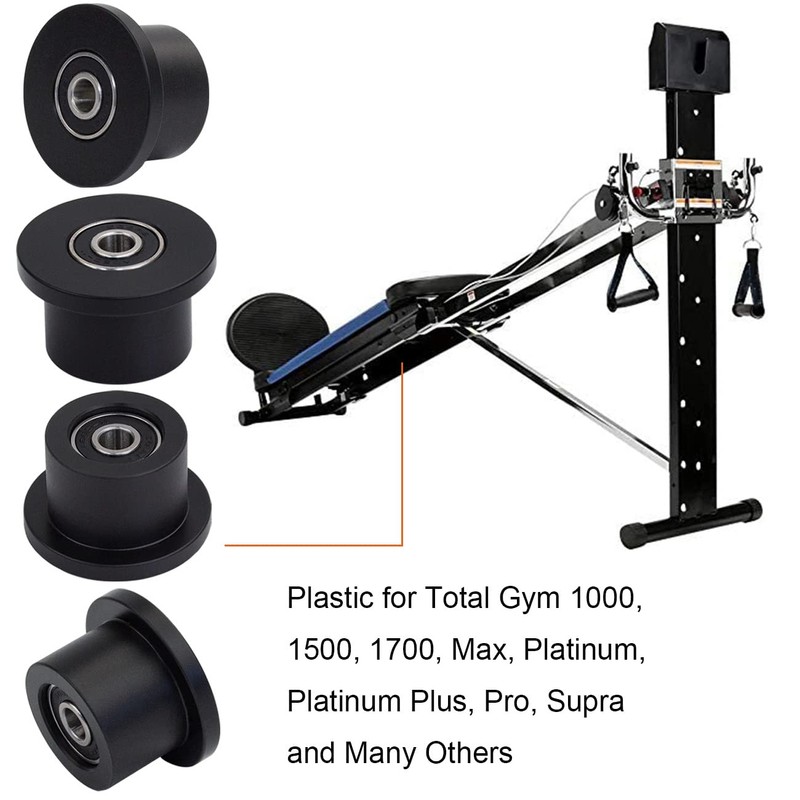 Total Gym 1700 Club Wheels/Rollers Qty for 4 Models 1000