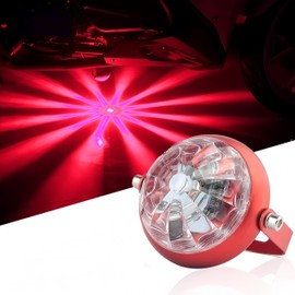 HUIYIRUN New Colorful Flash Motorcycle Electric Truck Chassis Lights LED Lights Rear Taillights Anti-Fog Lights Brake Lights Warning Lights (RED)