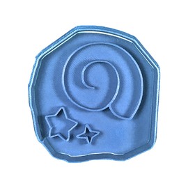 Cuticuter Fosil Animal Crossing Cookie Cutter, Blue