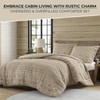 Woolrich King Comforter Set Chenille Tufted, Southwestern Oversized Comforters, All