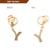 [Rigral] Initial Key Chain Bag Charm Alphabet Key Ring Carabiner