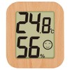 Shinwa 73234 Sokutei Digital Temperature and Hygrometer, Environmental Checker, Wood,