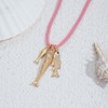 CLASSYZINT Fish Necklace for Women Pink Rope Charm Necklace