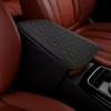 Universal Car Center Console Cushion Pad 19x31cm, Waterproof PU Leather