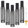 Segbeauty 0.34oz Empty Glass Travel Perfume Bottles Refillable, 5pcs 10ml