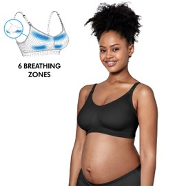 Medela Women's Keep Cool Ultra Black S Bra, S, black