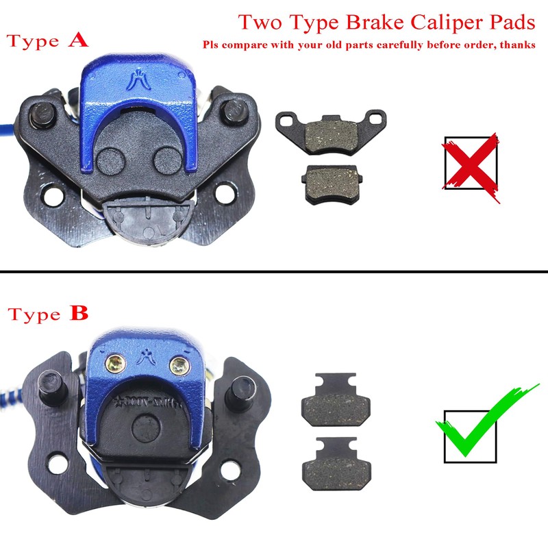 PRO BAT Rear Hydraulic Disc Brake System Caliper Pads with