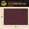 Dura-Gold Premium 6" x 9" Maroon General Purpose Scuff Pads,