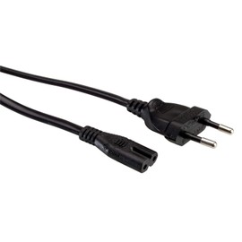 Roline Power Cable Euro Plug to C7 – 2 Pin – Black 1.8 m
