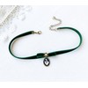 Ribest - Cinta de terciopelo verde de 3/8 pulgadas continua
