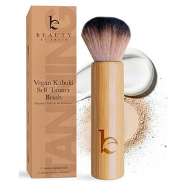 Brocha Kabuki para la Cara - Ultra Suave Brocha Bronceadora para Rubor, Polvos Sueltos, Polvos y Base Líquida & Autobronceador, Herramienta de Mezcla 