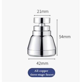 Accesorio de rociador para grifo de fregadero de cocina, giratorio, móvil, grifo de cocina, amplificador y ahorro de agua para lavar platos, lavar verduras y lavar frutas ducha