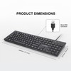 German Keyboard QWERTZ Layout Wired USB,(Not Fading Character) Laptop/PC