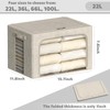 FHSQX 6 Pack Clothes Storage Bins with Metal Frame Foldable