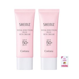 beautiful [Coreana] Sheenise Vital Solution Sun Cream 40ml x 2 + Foam Cleansing (3ml) / 100% Mineral Sun Cream with No White Cast / [코리아나] 쉬니즈  바이탈 솔루션 선크림  40ml  2개 + 폼클렌징(3ml)  / 백탁 없는100% 무기자차 선크림