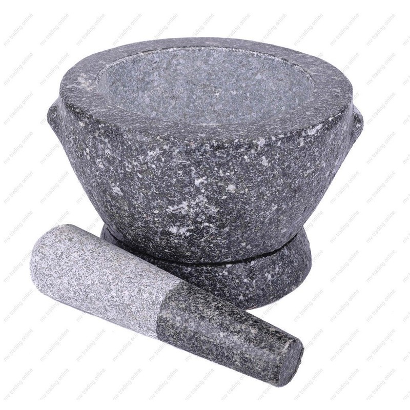 M.V. Trading Kruk Thai Stone Mortar and Pestle, 2+ Cup
