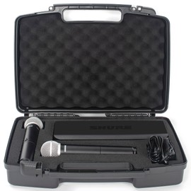 OUUTMEE Portable Hard Case 17" x 11.22" x 4.96" With Customizable Diced Foam Protects for Equipment,Electronics,Tools,Microphone,Recorder and More