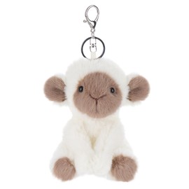 Apricot Lamb Keychain Goat - Plush Keyring Plush Toy for Girls, Boys & Babies - Fluffy Stuffed Toy for Playing, Collecting & Cuddling - Cosy Cuddly Toy - Plush Goat