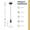 zeyu 1-Light Farmhouse Pendant Light, Modern Hanging Pendant Lighting with