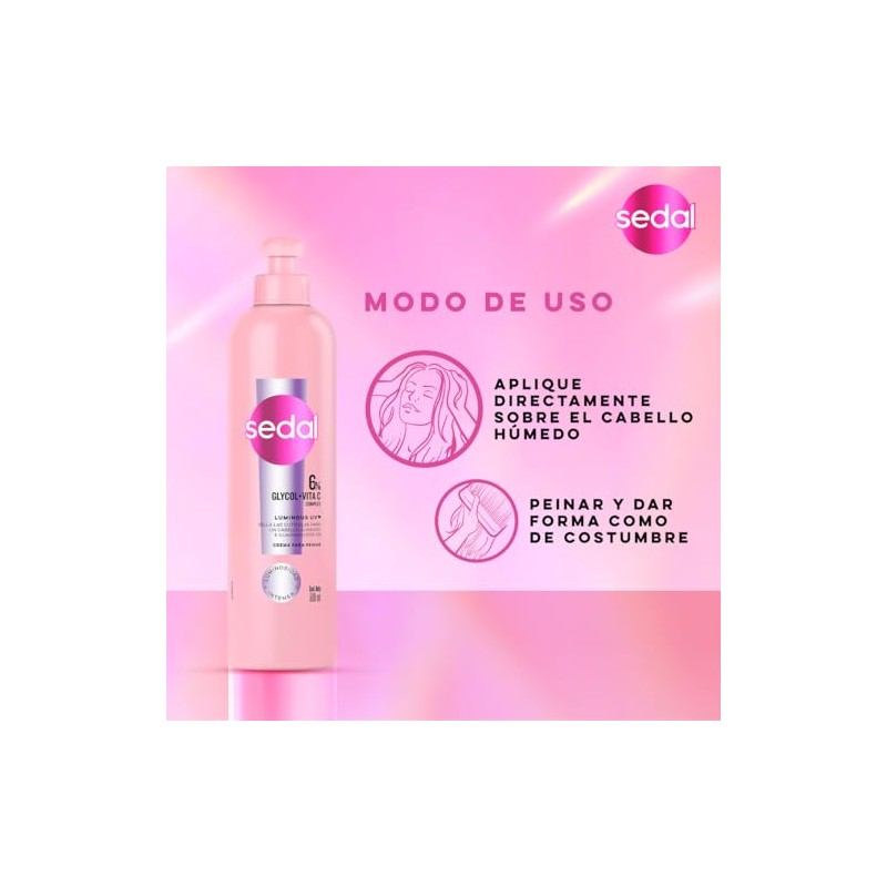 SEDAL Rutina Luminous UV 3 pasos Mascarilla Capilar Crema para
