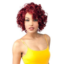 R&B Collection NINA Short Loose Curls Premium Futura Lace Front Synthetic Wig (1B)