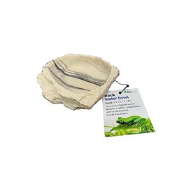 The Bio Dude Small Rock Water Bowl - Looks Natural and Easy to Clean! Great for Small Snakes, Lizards, Frogs and Tarantulas