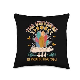 Angel Number Numerology 444 The Universe Is Protecting You Throw Pillow