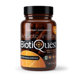BiotiQuest Probióticos antibióticos para reequilibrar el cuerpo después de tomar antibióticos, 20 mil millones de CFU, sin OMG y sin gluten, 30 cápsul