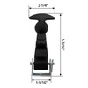 QWORK 2Packs 4.7 inch T-Handle Draw Latches with Brackets, Rubber