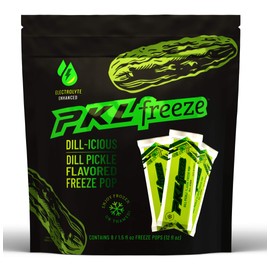 PKLfreeze Dill Pickle Flavored Freeze Pop, 1.5 Oz Packet, (32 Packets)