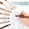 BAYTORY 8Pcs Cute Retractable Erasable Gel Pens, Blue and Black