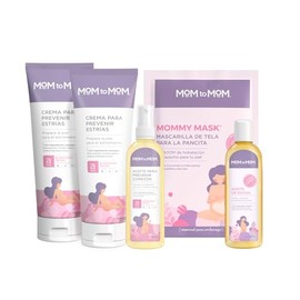 MOM to MOM Kit Etapa A + SPA Primeros meses de Embarazo, Previene las Estrías y Consiente la Piel