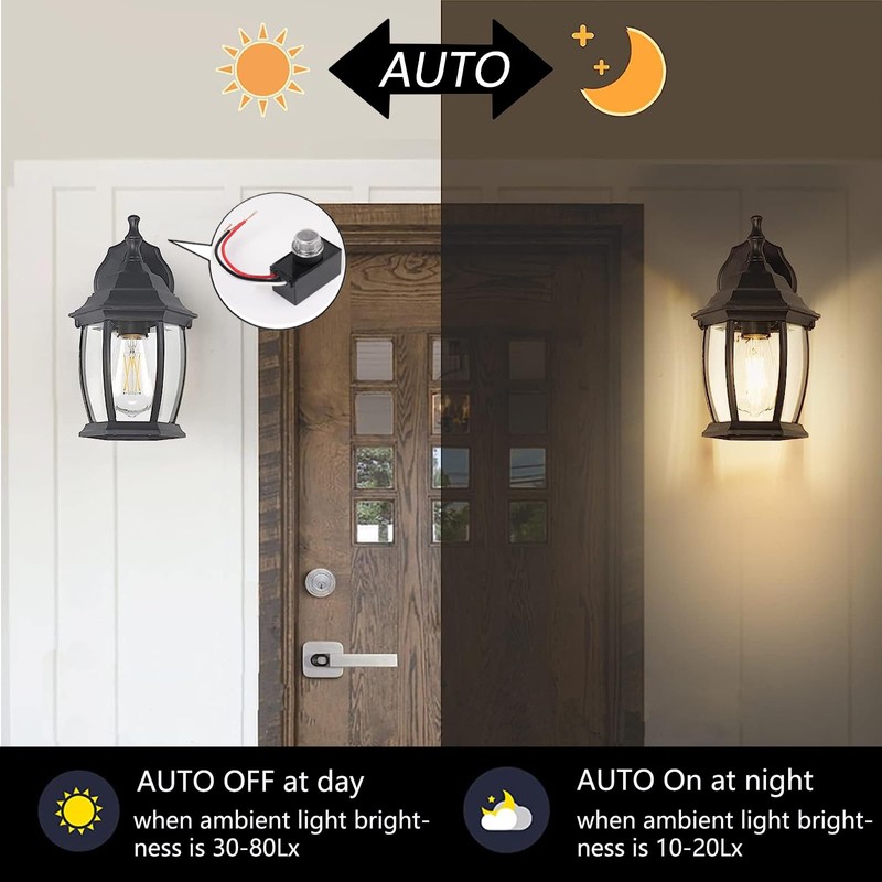 2 Pack Dusk to Dawn Sensor for Outdoor Lighting 120-277V,