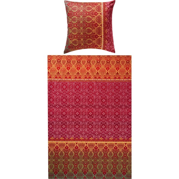 REDBEST Bed Linen Renforcé Red Size 155 x 220 cm