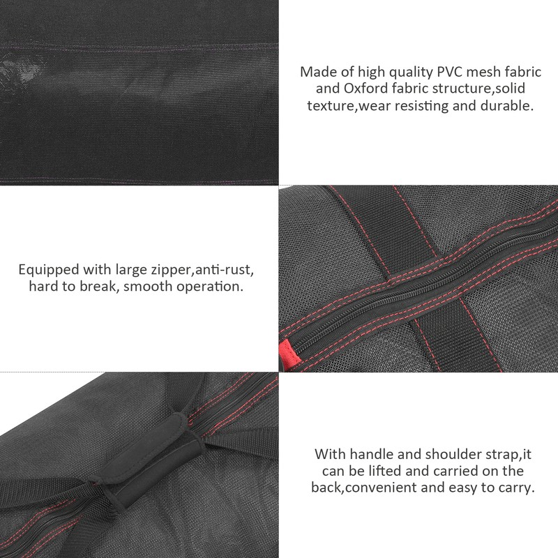 Diving Storage Mesh Shoulder Bag Pack Handbag Equipment for Flipper