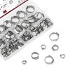 DYWISHKEY 304 Stainless Steel Single Ear Hose Clamps with Pincers