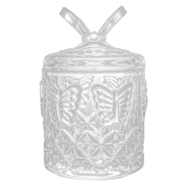 Large Body Powder Puff and Container, Powder Puff Crystal Container,
