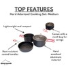 4011823 Alpine Mountain Gear Hard Anodized Camping Cookset